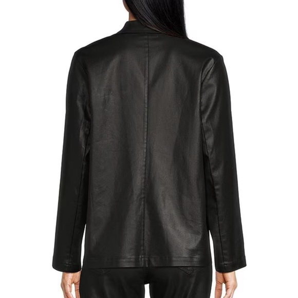 Cloth & Stone Coated Notch Collar Button Front Blazer NEW - Picture 2 of 9